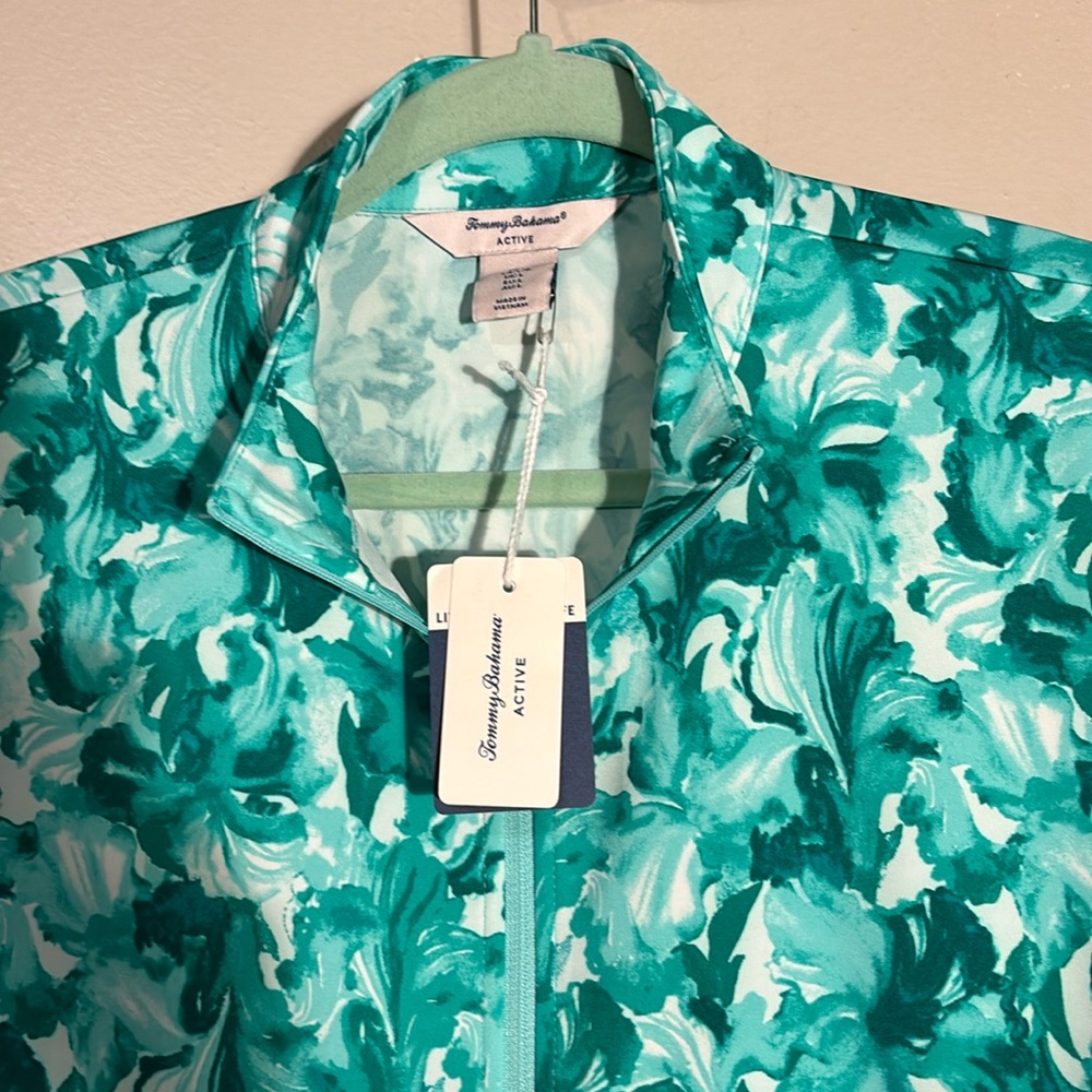 TOMMY BAHAMA Azure Upf 50 Golf Long Sleeve Active Zip Up Jacket - Picture 6 of 15